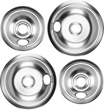 316048413 Burner Drip Pans 8 Inch 2 Pack 316048414 Range Drip Bowls 6 Inch 2