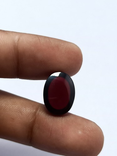 Mozambique Garnet Oval Cabochon Gemstone 13.50 Cts ITLGR Certificate 12X16 mm - Picture 3 of 6