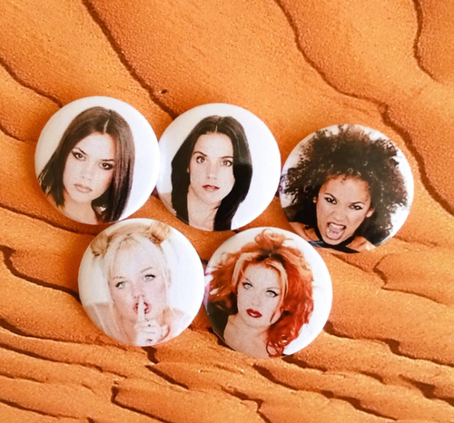 SPICE GIRLS Badge Button Set 25mm 1" Pins Pinback World Girl Power Baby Posh 90s - Bild 11 von 12