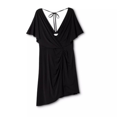 black high low dress casual hi low prom dress Black High Low Prom Dresses with Spaghetti Straps V-neck   loveangeldress-parroquiadesanalbertomagno.com