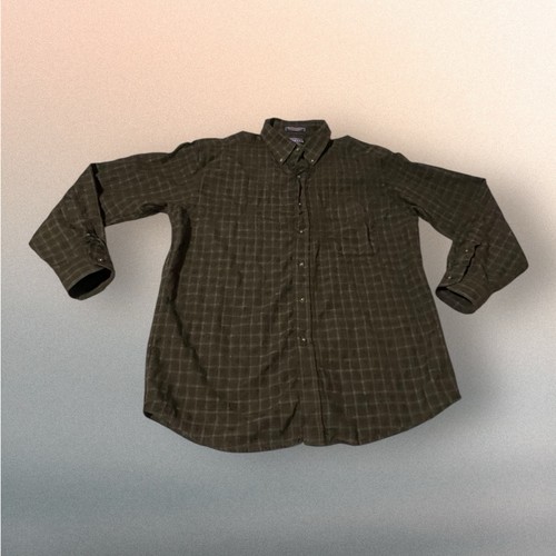 Pendleton Shirt Mens Large Long Button Up Sir Pendleton Plaid Virgin Wool - Picture 5 of 19