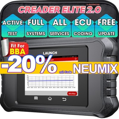 LAUNCH Creader Elite 2.0 Für BBA OBD2 Diagnosegerät Profi Scanner Auslesegerät