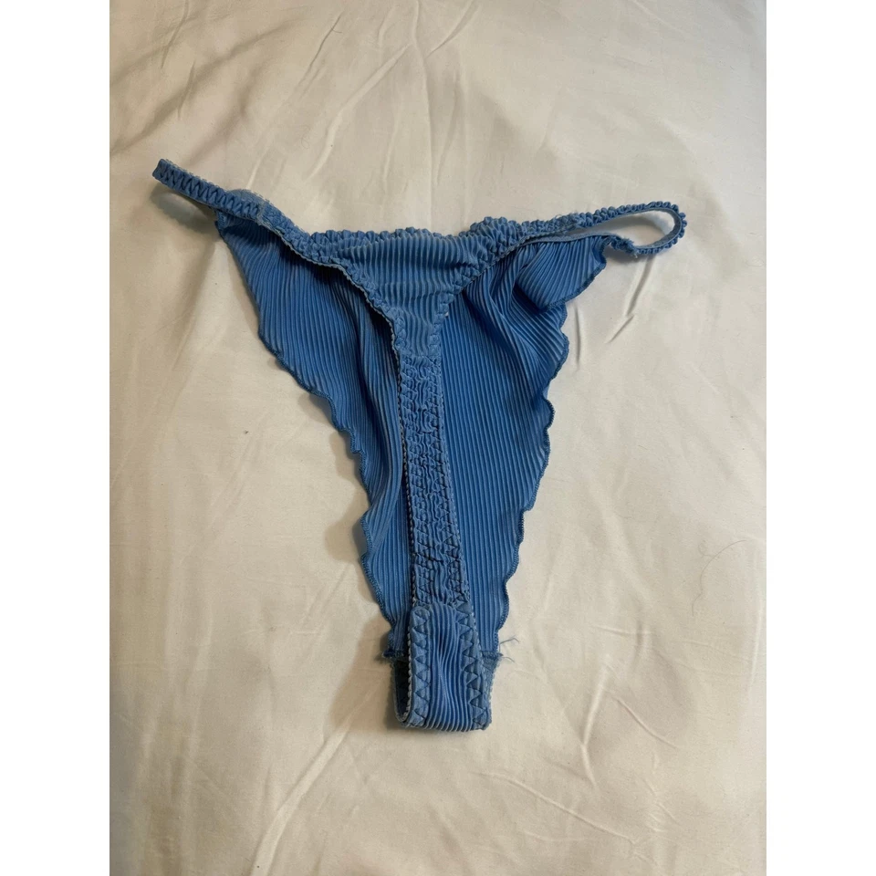 Tanga Rampage Vintage Cintura Alta Nuevo sin Etiquetas - Azul Claro - Talla M Foto 2 de 2