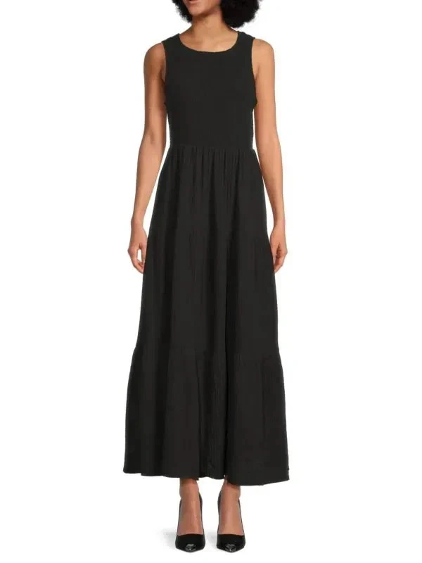 slouchy maxi dress Slouchy plunge shirt maxi dress in black – Lua Boutique