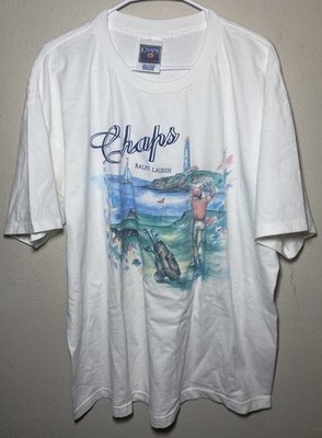 Chaps Ralph Lauren Shirt Golf Western Cowboy Tennis Vintage Nature USA Men XL