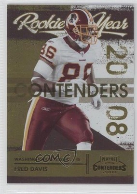 2008 Playoff Contenders Rookie of the Year Gold 90/100 Fred Davis #20 RC t2u