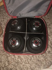 ALMARK CRUSADER /  LAWN AND INDOOR BOWLS / SIZE 4H / BLACK/ + Carry Case :