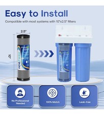 3pcs 1 Micron 2.5 X 10 Whole House Cto Carbon Sediment Water Filter Cartridge 3pcs 1 Micron 2.5 X 10 Whole House Cto Carbon Sediment Water Filter Cartridge