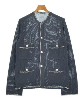BED J.W. FORD Cardigans NavyxSilver 1(Approx. S) 2200686884057