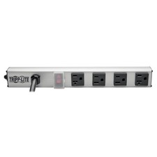 Tripp Lite 4-Outlet Bench Cabinet Power Strip, 12 in Length, Two NEMA 5-15R...