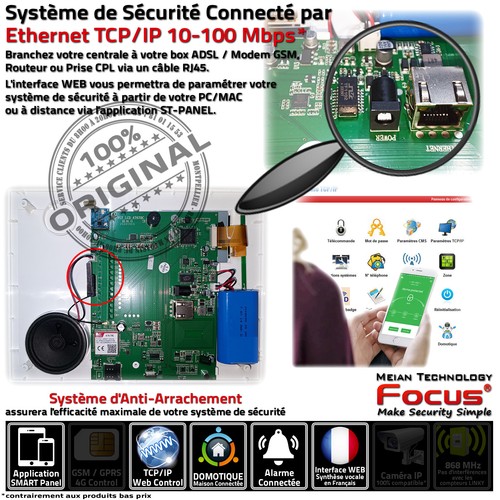 Studio Pièces Chambres Salons Alarme HA-VGT Détecteur Ouverture Magnétique Ca - Afbeelding 6 van 10