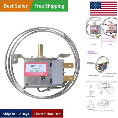 Universal Freezer Thermostat - Adjustable Temp Control for Optimal Performance