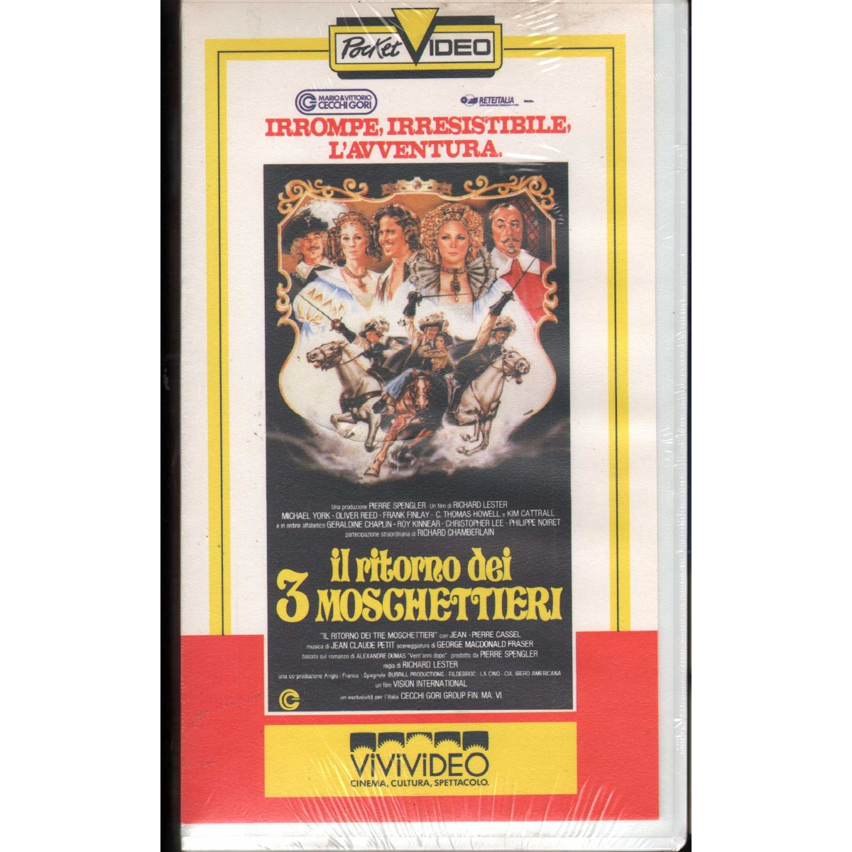 The Return of the Three Musketeers VHS Richard Lester Univideo - 011013 Sealed