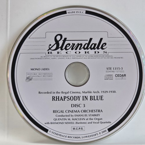 RHAPSODY IN BLUE Disc #3 - QUENTIN M. MACLEAN (CD, 2000, Sterndale) - Disc Only