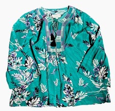 Beautiful Johnny Was S Embroidered Silk Blouse EUC