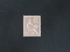 Timbre France n° 115 30c violet Mouchon type I neuf** signé (cote 315 €)