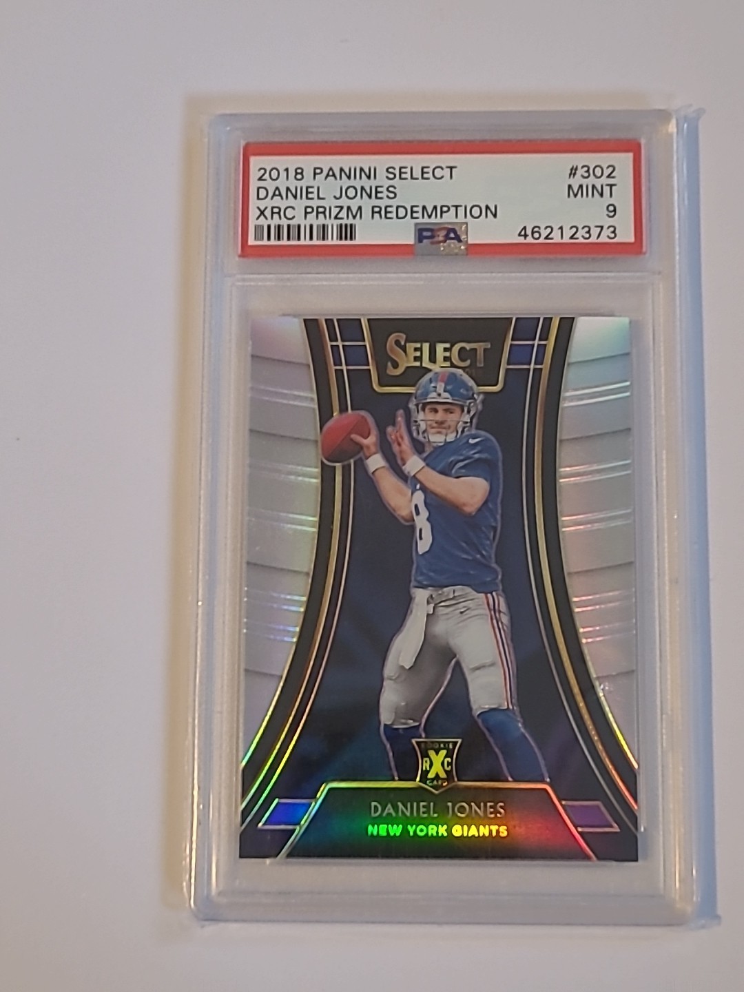 2018 Panini Select 2019 NFL Draft XRC Prizm Redemption Daniel Jones