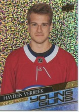 2020-21 Upper Deck Young Guns Speckled Foil #714 Hayden Verbeek - Rookie