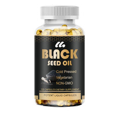 1000mg Black Seed Oil,Premium Cold Pressed,Non-GMO,Vegan,Premium Black Seed 120p