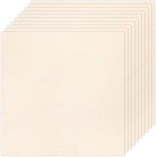 10 PCS Beige Natural Cotton Embroidery Fabric Cloth 9.8 9.8 Inch Pre-Cut E