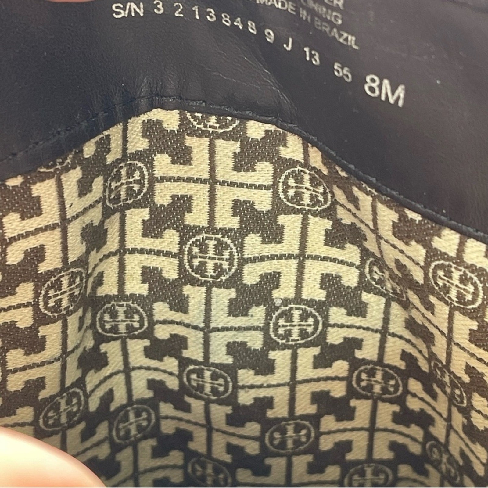 Tory Burch, Leather and Wool Travel Boots, Size 8M. Leather Sole. Excellent cond thumbnail 9