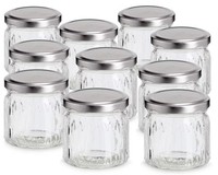 10Er SET Zeller 19057 Einmachglas 150 Ml Mit Metalldeckel, Ca. Ø 6,7 X 6,7 Cm