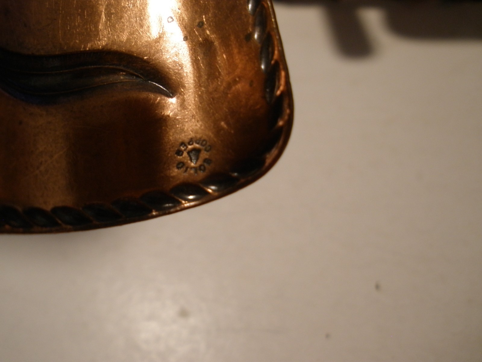 Solid Copper Bracelet Indian Scenes & Signs - image 6