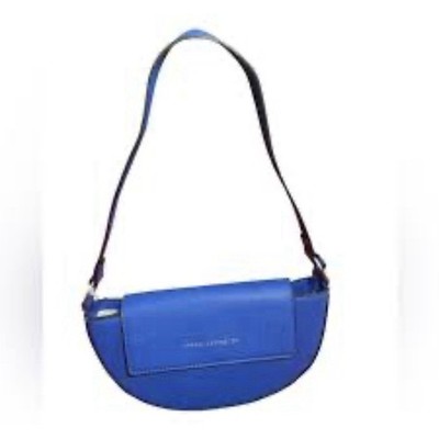 French Connection Crescent Shaped Nina Moon Shoulder Bag Blue Color NWT Retro