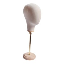 Hat Display Stand Hat Display Holders Manikin Head with Wood Base Caps Storage