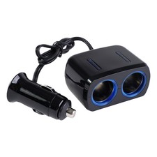 AIV Zigarettenanzünder-Verteiler 2-Fach 10A Steckdosen-Adapter Doppel-Steckdose