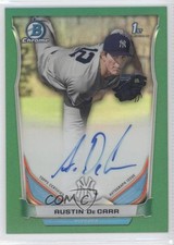 2014 Bowman Draft Chrome Pick Green Refractor 40/99 Austin DeCarr Auto 7i2