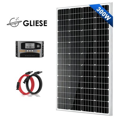 Solarmodul Kit 300W Watt Solarpanel Set Mono 12V Photovoltaikmodul Haus 0% MwSt