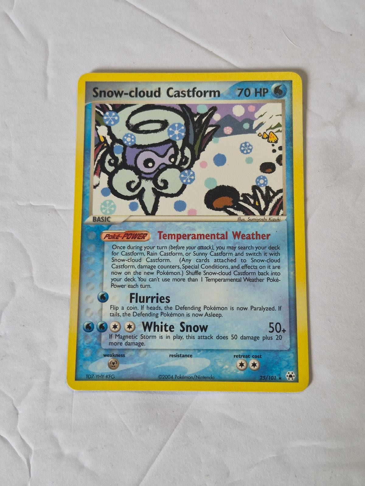 Snow-cloud Castform 25/101 Rare Hidden Legends Pokemon Near Mint