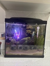 Complete Setup Aquarium Fish Tank with Led Light, Filter, Heater & More Included