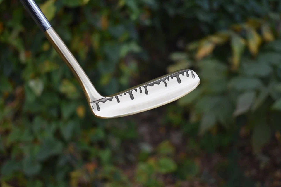 Stunning Gold Custom Prototype Blade Putter / Napa 8802 MILLED & Engraved Drip - Image 4 of 4