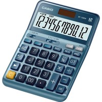 Casio DF-120EM Tischrechner Blau Display (Stellen): 12 Solarbetrieben (L X B...