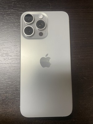 iPhone 15 Pro Max Back Housing Replacement w Small Parts OEM -Natural Titan - A