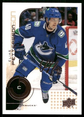 Elias Pettersson - 2022-23 Upper Deck MVP Hockey - Bronze Signature #16