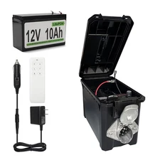 Trailer Light Tester Box with 12V 10Ah Battery and IP68 Waterproof Carrying Case