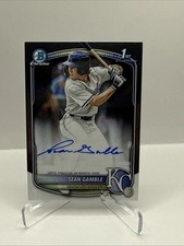 2025 Bowman Draft Sean Gamble Chrome Auto 1st Prospect #CPA-SG Royals
