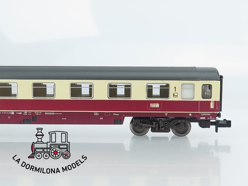 MG1396 Escala N FLEISCHMANN 8161 Schnellzugwagen Avmz 1kl. der DB - OVP - Imagen 6 de 17