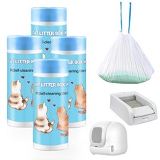 100 Count Self-Cleaning Cat Litter Box Liners Compatible with Petsa... Fast Ship
