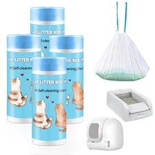 100 Count Self-Cleaning Cat Litter Box Liners Compatible with Petsa... Fast Ship