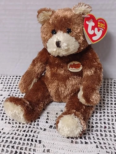 Vtg TY Beanie Baby - OLD TIMER the Bear (Cracker Barrel Exclusive) 7" MWMTs 2004