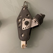 Barton Block , Fiddle And Becket And Cam Cleat. Main Sheave 70mm