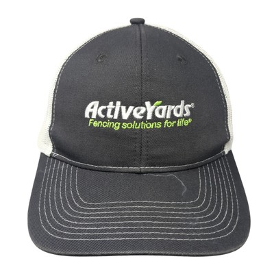 Active Yards Fencing Solutions For Life Trucker Hat Gray OS Adjustable Mesh Back