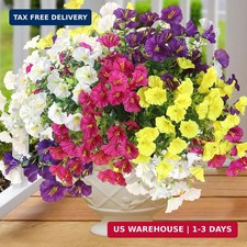 Artificial Flowers for Outdoors 12 Bundles Realistic Faux Plants UV Resistant Fa