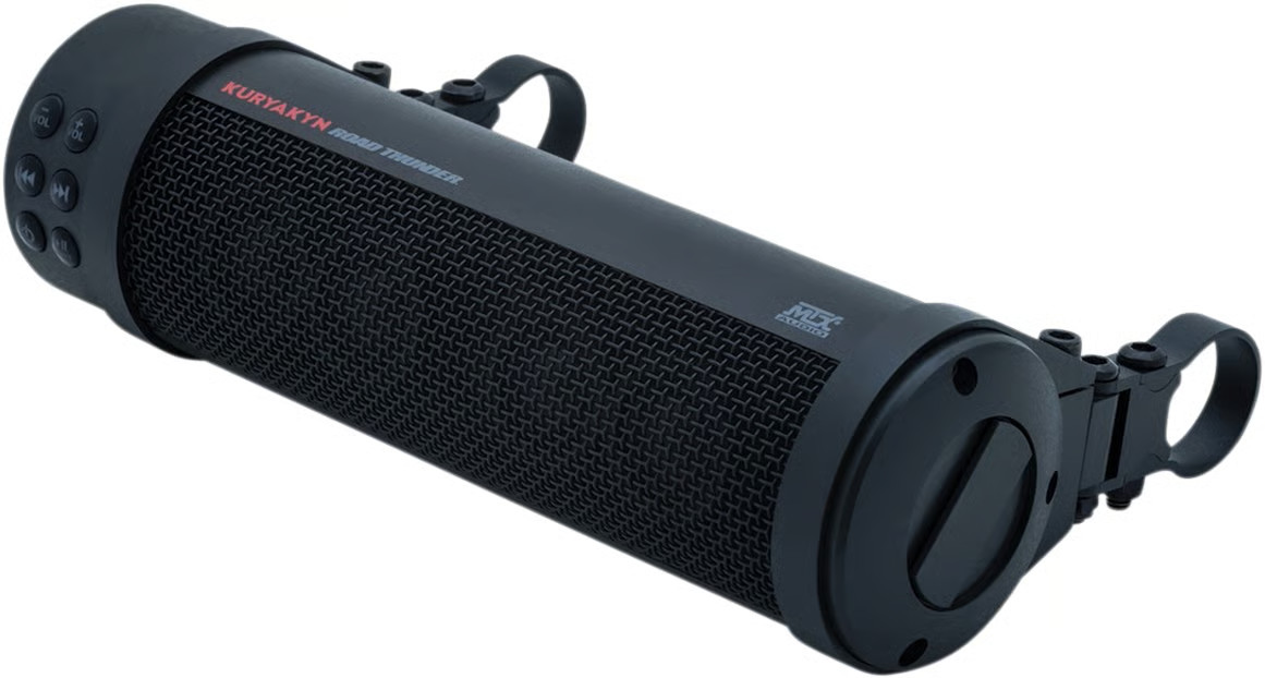 Kuryakyn Road Thunder Sound Bar Plus by MTX - Satin Black Motorcycle Street Bike