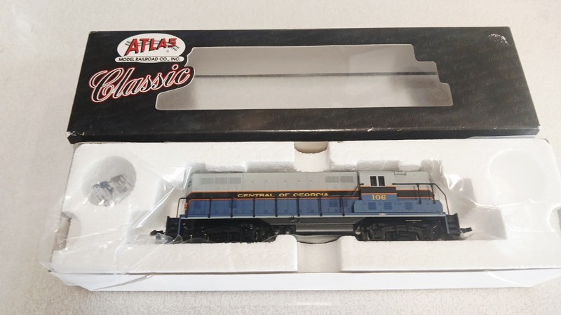 HO SCALE ATLAS CLASSIC GP7 CENTRAL OF GEORGIA #106 DIESEL LOCOMOTIVE DCC READY🔥