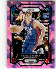 2023-24 Panini Prizm Azuolas Tubelis Prizms Pink Ice Rookie #283